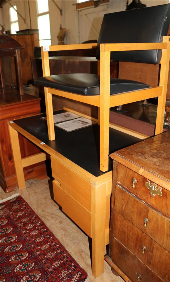 Modernist desk & chair